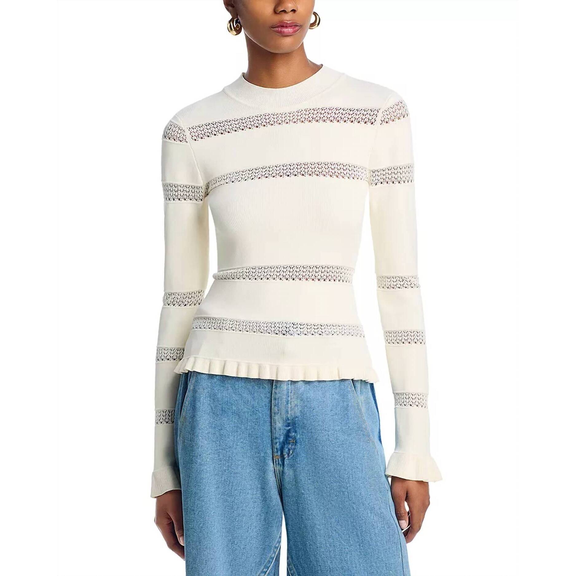 New Sea Devon Knit Top In Cream